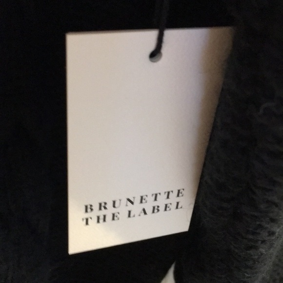 NWT 3XL/4XL BRUNETTE THE LABEL Big Sister Adele Cableknit Sweater Dress, Black - Picture 10 of 16